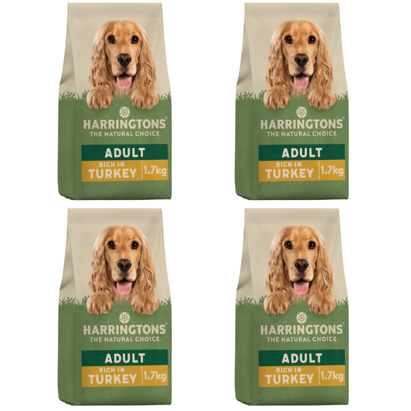 Harringtons Adult Dry Rich in Turkey & Veg 1.7kg Pack of 4